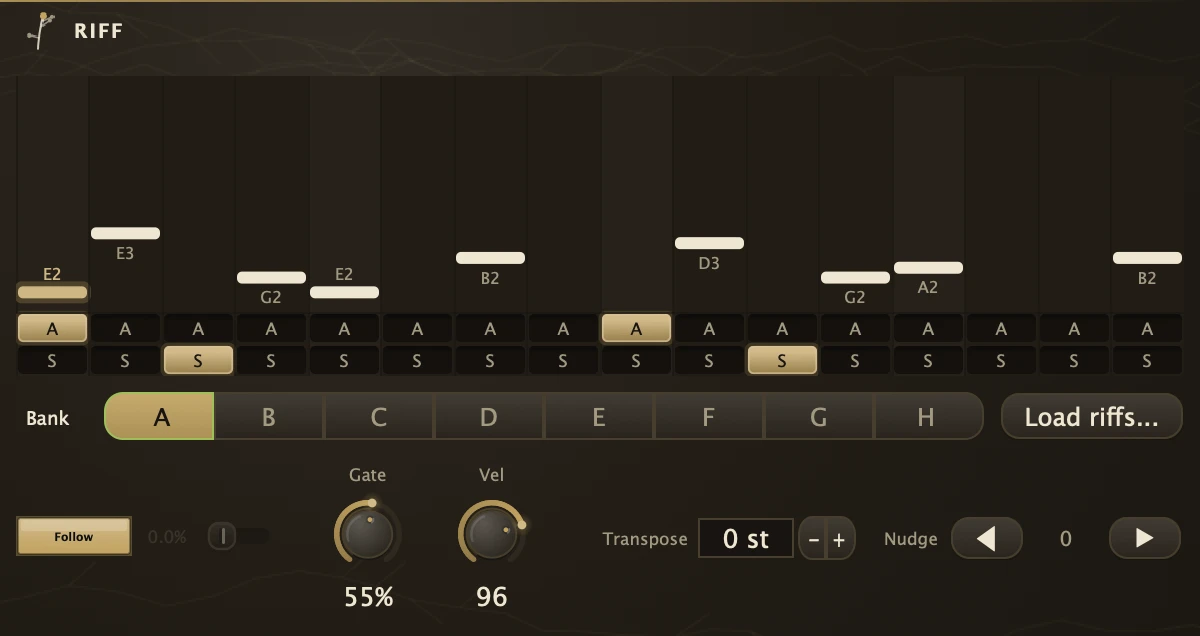 Riff editor