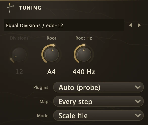 Tuning editor